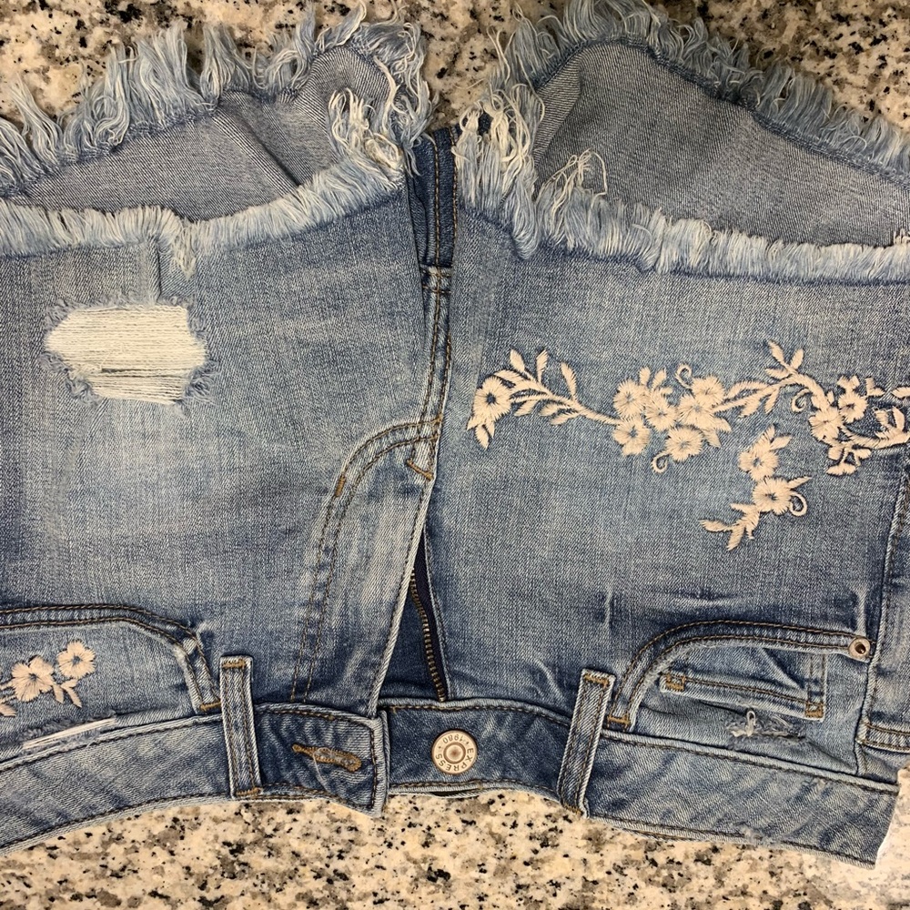 Denim shorts